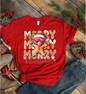 Merry Merry Merry Christmas Gingerbread Man T-shirt
