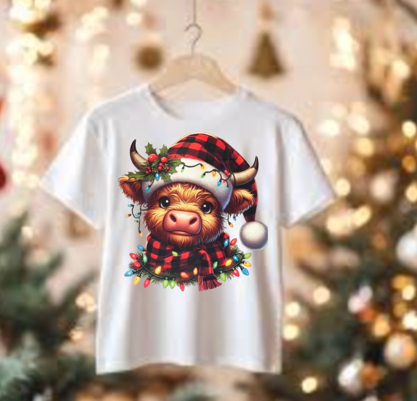 Christmas Cow T-shirt